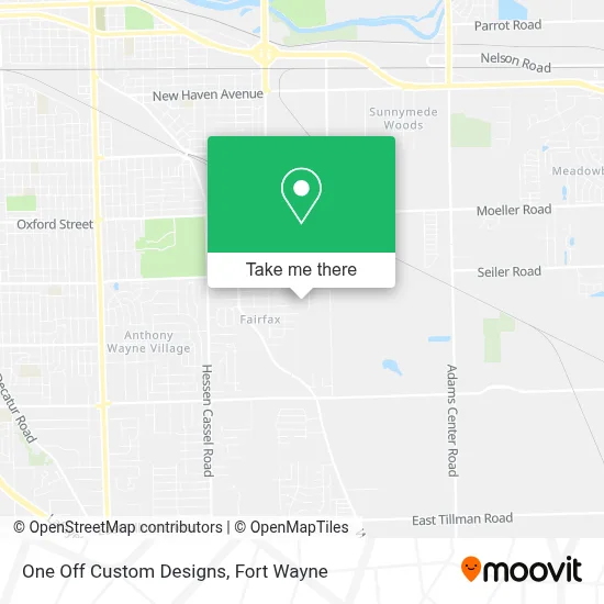Mapa de One Off Custom Designs