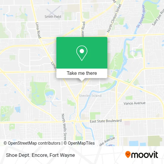Shoe Dept. Encore map