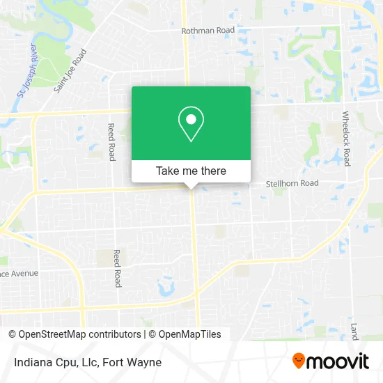 Indiana Cpu, Llc map