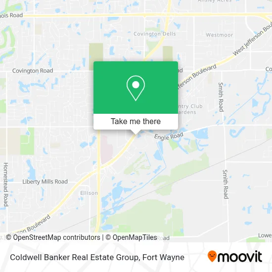 Coldwell Banker Real Estate Group map