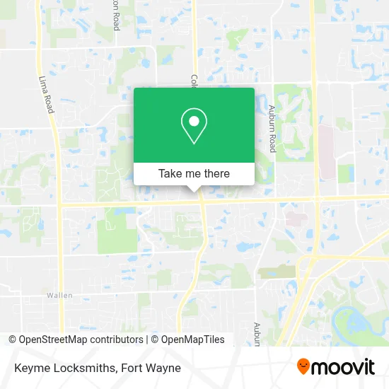 Keyme Locksmiths map