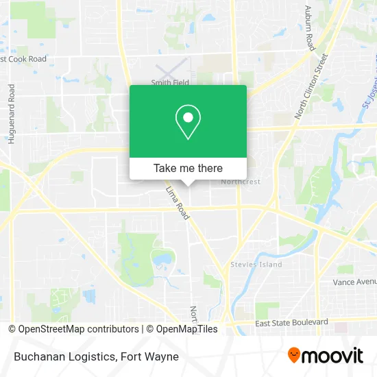 Buchanan Logistics map
