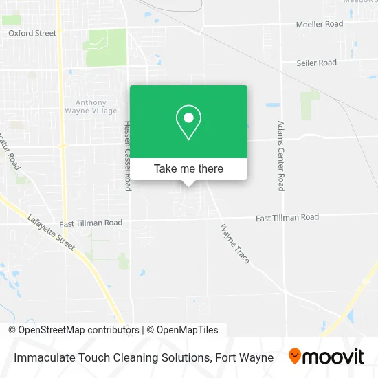 Immaculate Touch Cleaning Solutions map