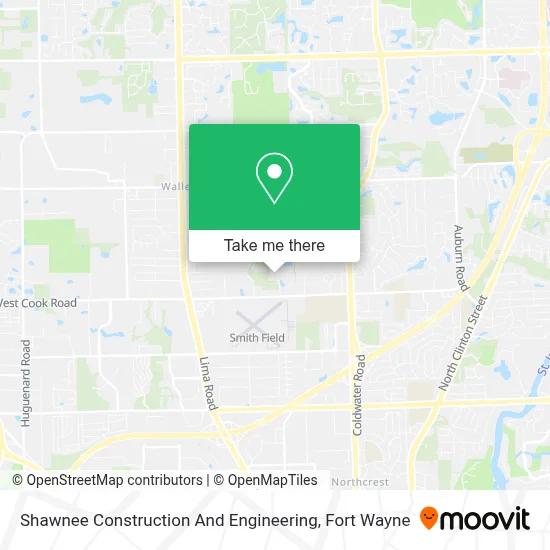 Shawnee Construction And Engineering map