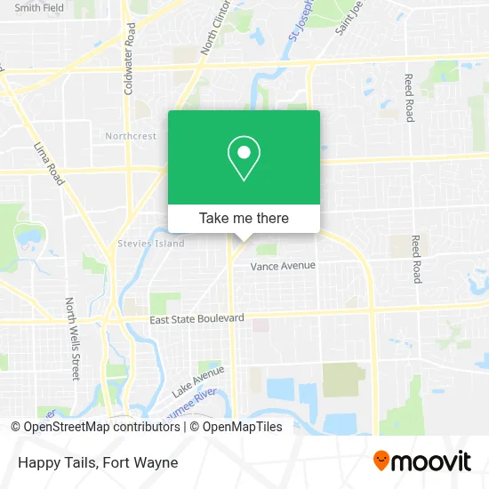 Happy Tails map