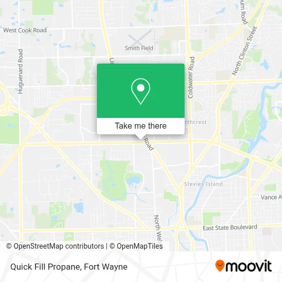 Quick Fill Propane map