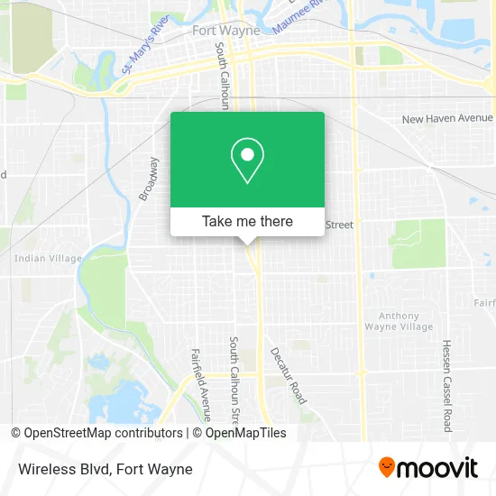 Wireless Blvd map