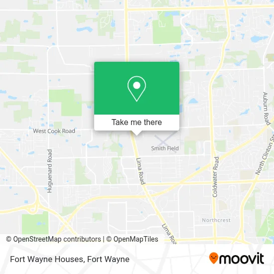 Fort Wayne Houses map