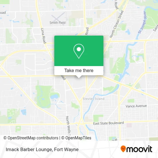 Imack Barber Lounge map