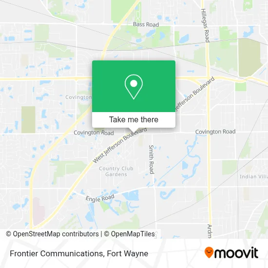 Frontier Communications map