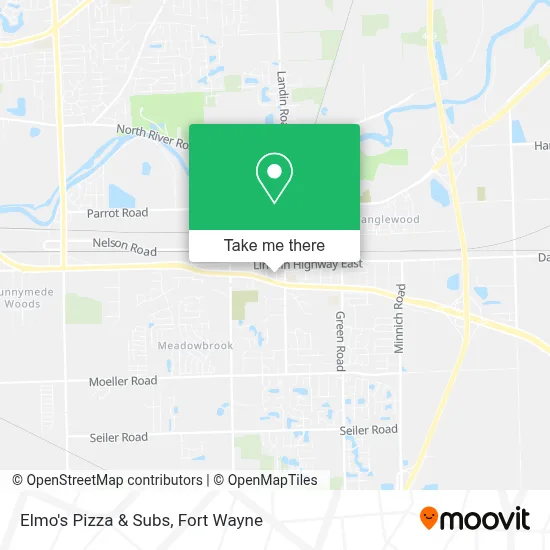 Elmo's Pizza & Subs map