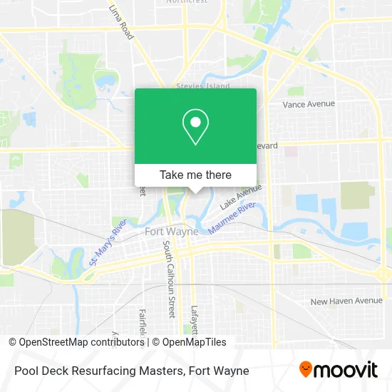Pool Deck Resurfacing Masters map
