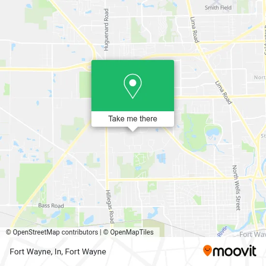 Fort Wayne, In map