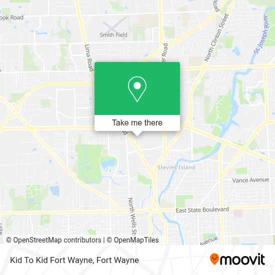 Kid To Kid Fort Wayne map