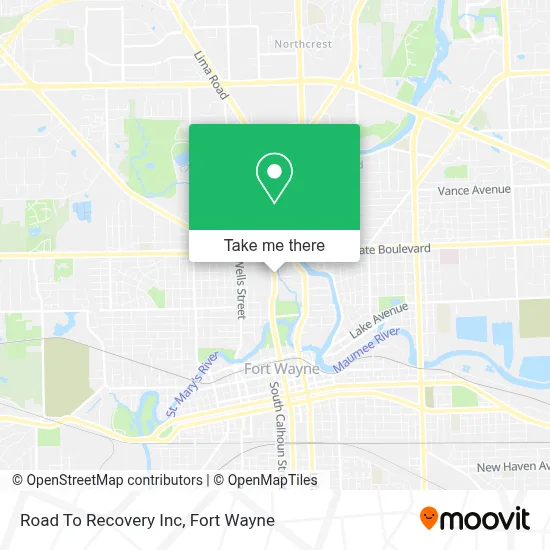 Road To Recovery Inc map