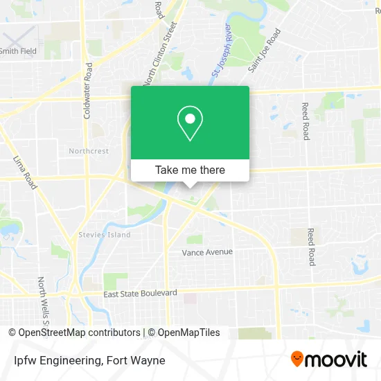 Ipfw Engineering map