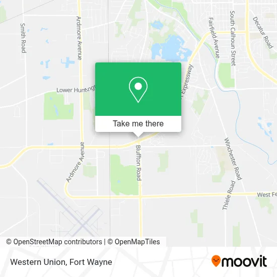 Western Union map