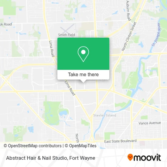 Abstract Hair & Nail Studio map
