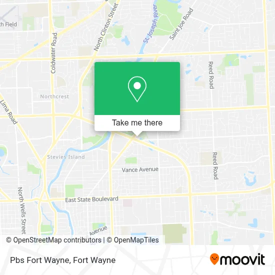 Pbs Fort Wayne map