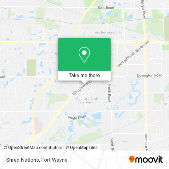 Shred Nations map