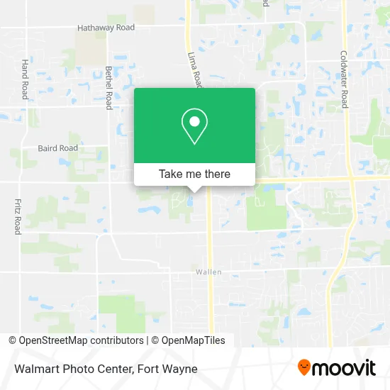 Walmart Photo Center map