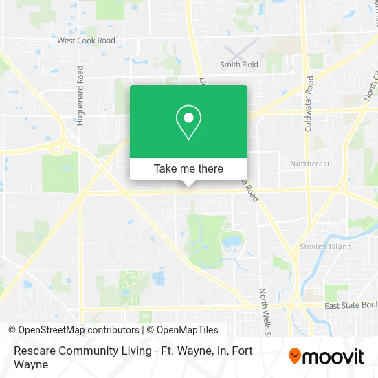 Rescare Community Living - Ft. Wayne, In map
