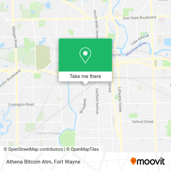 Athena Bitcoin Atm map