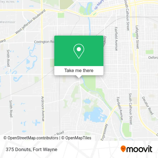 375 Donuts map
