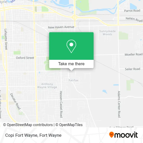Copi Fort Wayne map