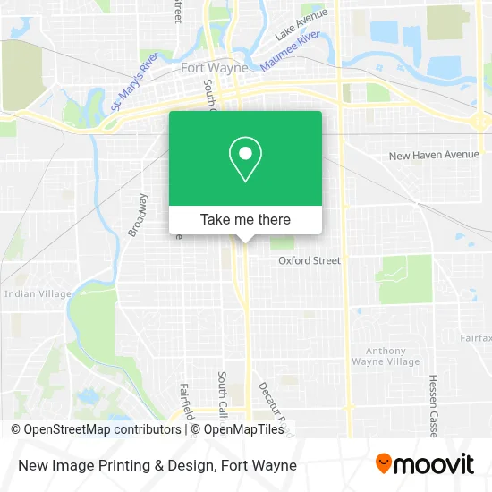 New Image Printing & Design map