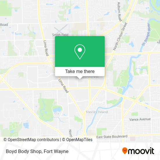 Boyd Body Shop map