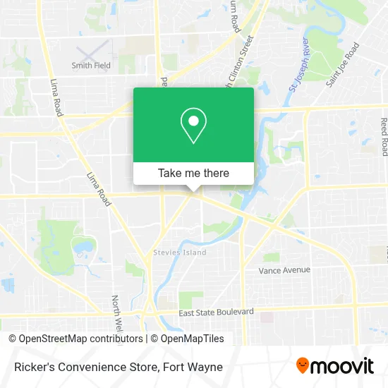 Mapa de Ricker's Convenience Store