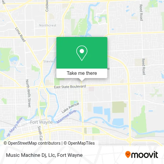Music Machine Dj, Llc map