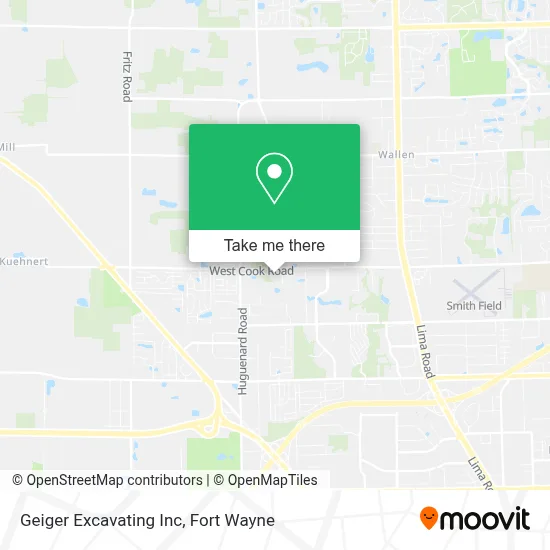 Geiger Excavating Inc map