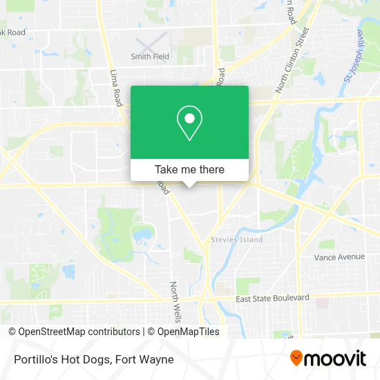 Portillo's Hot Dogs map