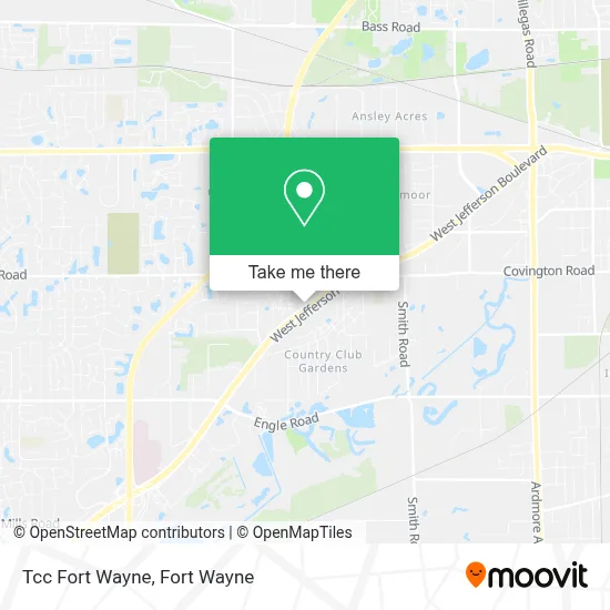 Tcc Fort Wayne map
