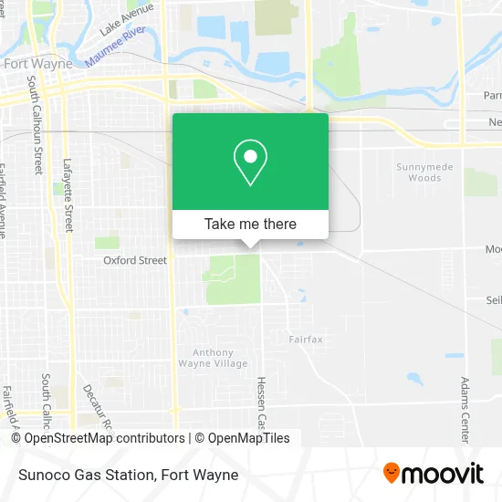 Sunoco Gas Station map