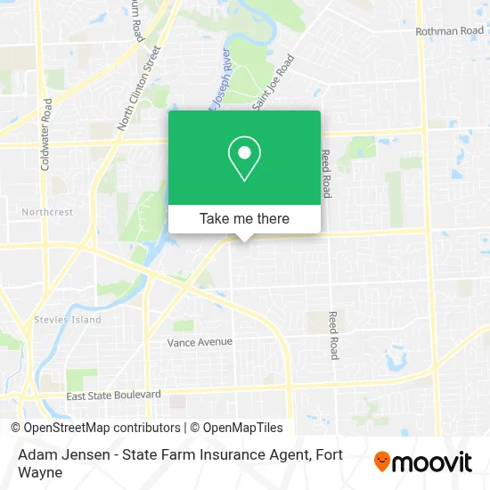 Adam Jensen - State Farm Insurance Agent map
