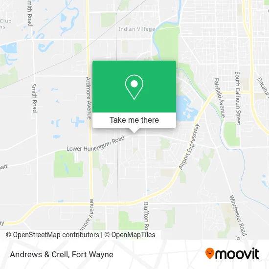 Andrews & Crell map