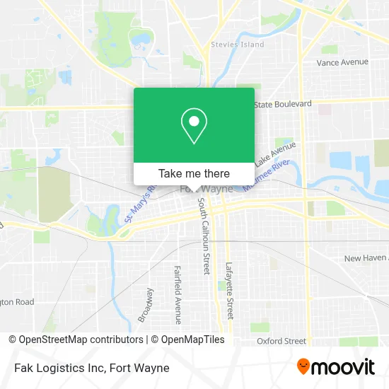 Fak Logistics Inc map