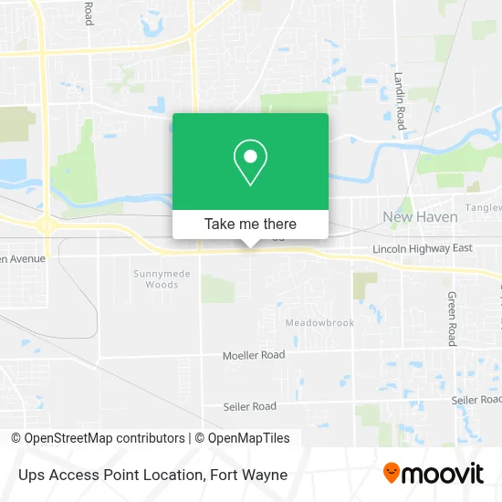 Mapa de Ups Access Point Location