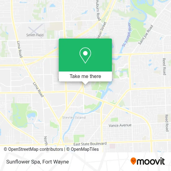 Sunflower Spa map