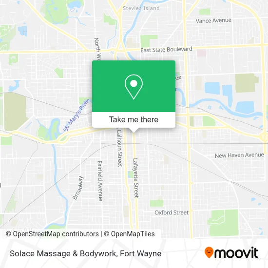 Solace Massage & Bodywork map