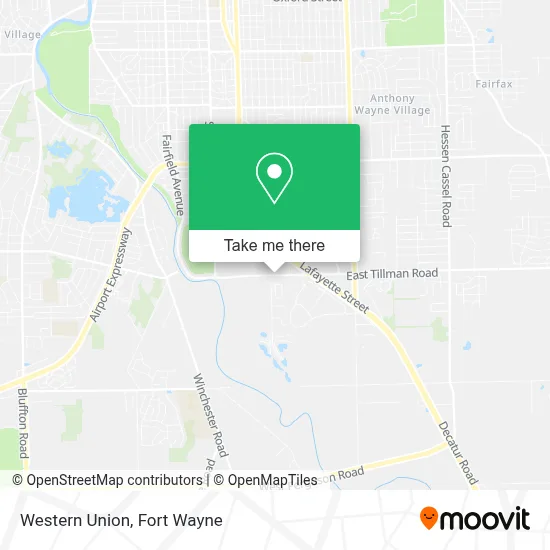 Western Union map