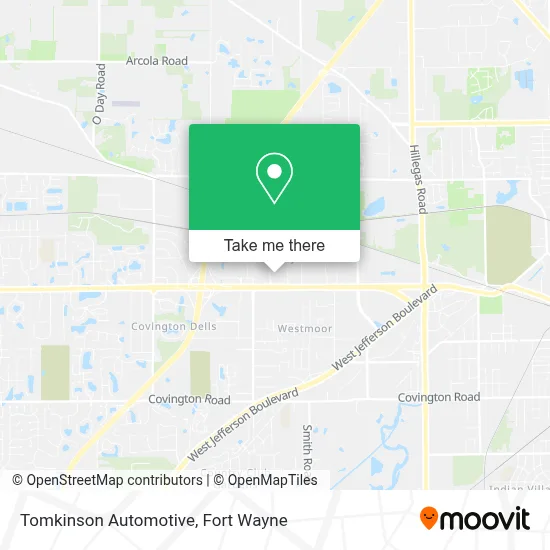 Tomkinson Automotive map