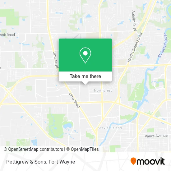 Pettigrew & Sons map
