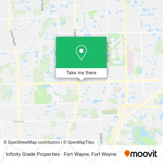 Infinity Grade Properties - Fort Wayne map