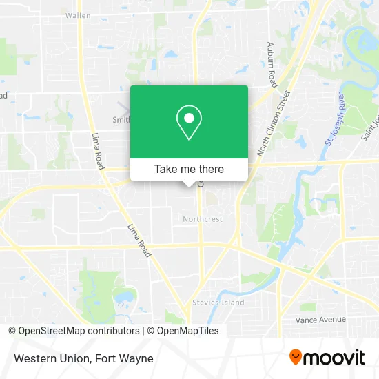 Western Union map