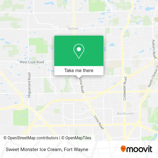 Sweet Monster Ice Cream map