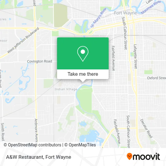 A&W Restaurant map
